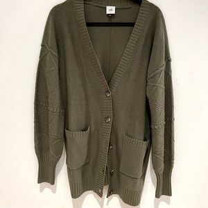 Cabi trinity green cardigan, size small!